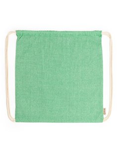 Τσάντα πλάτης με κορδόνια Υ42χ38εκ. πράσινη. Δυνατότητα εκτύπωσης