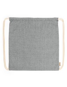 Τσάντα πλάτης με κορδόνια Υ42χ38εκ. μαύρη. Δυνατότητα εκτύπωσης