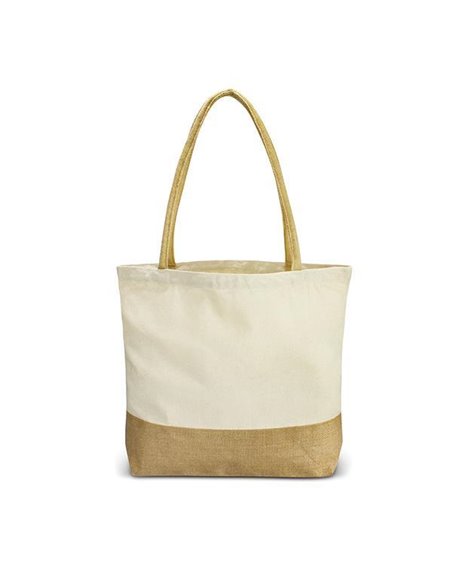 Τσάντα από καμβά με βάση και λαβές non wooven Υ38x46εκ