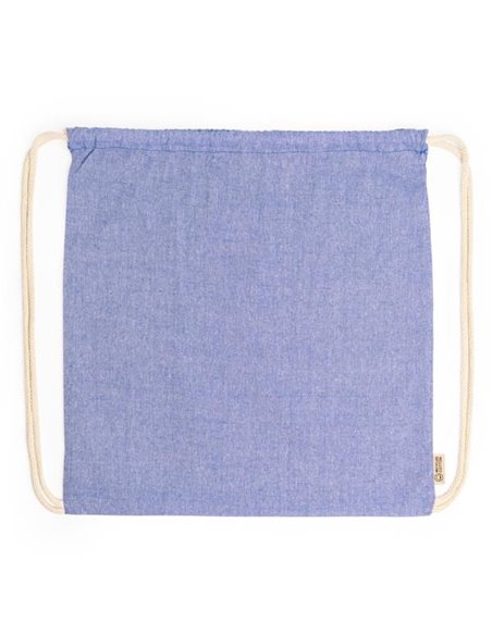 Τσάντα πλάτης με κορδόνια Υ42χ38εκ. μπλε. Δυνατότητα εκτύπωσης