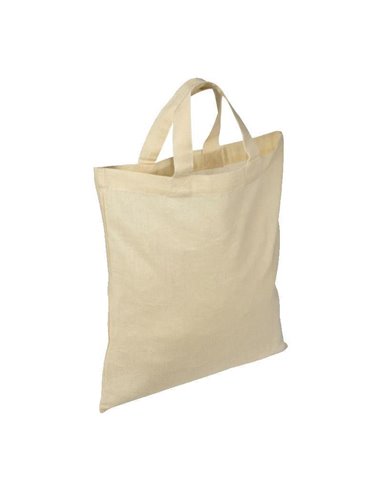 Τσάντα βαμβακερή με κοντό χερούλι Υ31x27εκ. Δυνατότητα εκτύπωσης