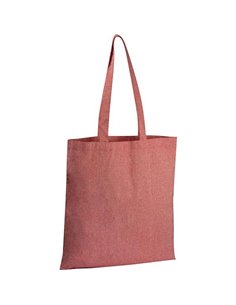 Τσάντα από ανακυκλωμένο βαμβάκι με μακρύ χερούλι κόκκινη Υ42x37,5x2εκ. Δυνατότητα εκτύπωσης