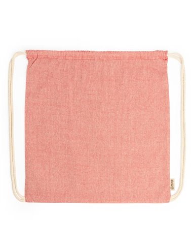 Τσάντα πλάτης με κορδόνια Υ42χ38εκ. κόκκινη. Δυνατότητα εκτύπωσης