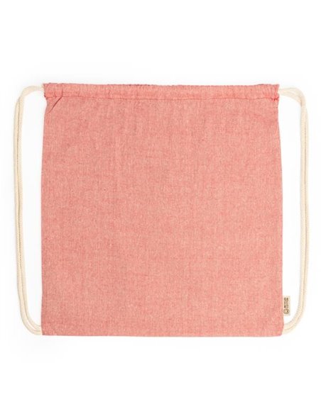 Τσάντα πλάτης με κορδόνια Υ42χ38εκ. κόκκινη. Δυνατότητα εκτύπωσης