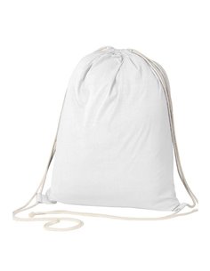 Τσάντα-πουγκί υφασμάτινη 100% cotton λευκή Υ52x40x3εκ. Δυνατότητα εκτύπωσης