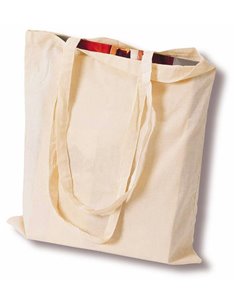 Τσάντα βαμβακερή μακρύ χερούλι Υ42x38εκ. Δυνατότητα εκτύπωσης