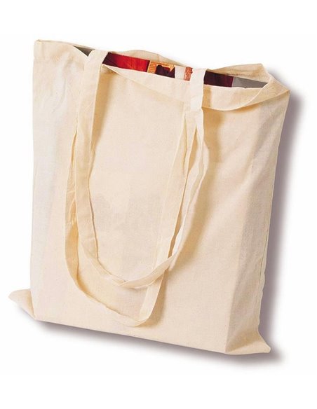 Τσάντα βαμβακερή μακρύ χερούλι Υ42x38εκ. Δυνατότητα εκτύπωσης