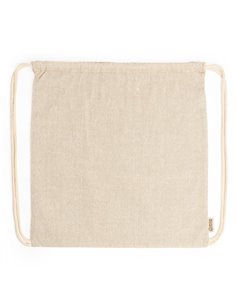 Τσάντα πλάτης με κορδόνια Υ42χ38εκ. μπεζ. Δυνατότητα εκτύπωσης