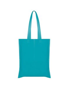 Τσάντα non woven μακρύ χερούλι μπλε Υ40x36εκ.