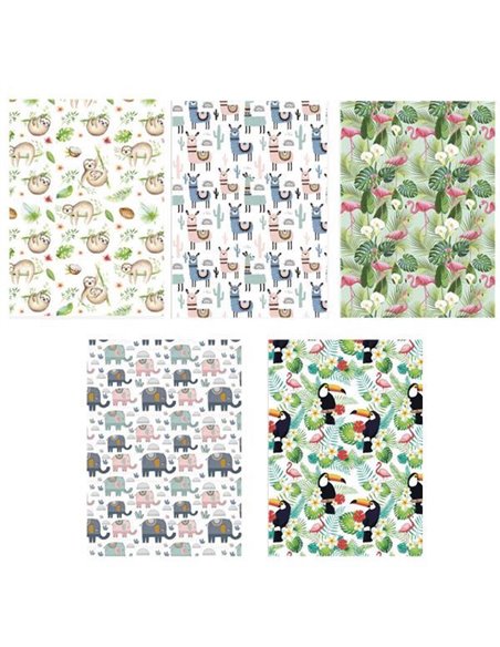 Χαρτί περιτυλίγματος ρολό 70x100εκ. "ζωάκια" (P1 _OG_164)