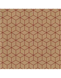 Next χαρτί περιτυλίγματος κραφτ "geometric" 16 φύλλα 70x100εκ. 70γρ.