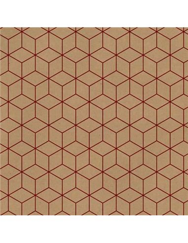 Next χαρτί περιτυλίγματος κραφτ "geometric" 16 φύλλα 70x100εκ. 70γρ.