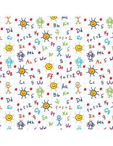 Next χαρτί περιτυλίγματος 16 φύλλα 70x100εκ. "γράμματα - αριθμοί"