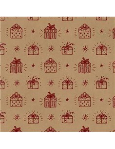 Next χαρτί περιτυλίγματος κραφτ "κουτί δώρου" 16 φύλλα 70x100εκ. 70γρ.