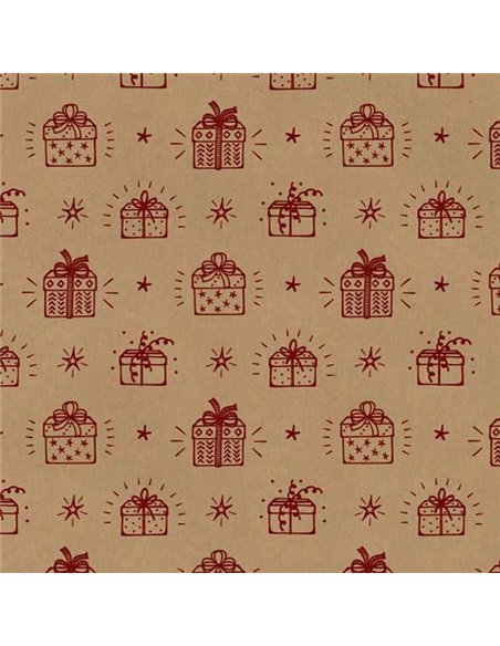 Next χαρτί περιτυλίγματος κραφτ "κουτί δώρου" 16 φύλλα 70x100εκ. 70γρ.