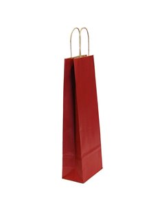 Next χάρτινη τσάντα κρασιού μπορντώ με στριφτό χερούλι Υ39x14x8εκ.