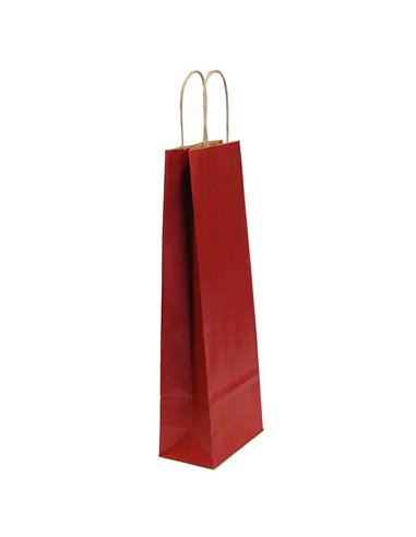 Next χάρτινη τσάντα κρασιού μπορντώ με στριφτό χερούλι Υ39x14x8εκ.