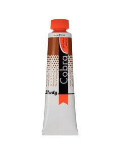 Talens Cobra Study water mixable oil 234 raw sienna 40ml.