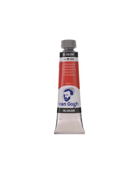 Talens van gogh χρώμα λαδιού 393 red azo medium 20ml
