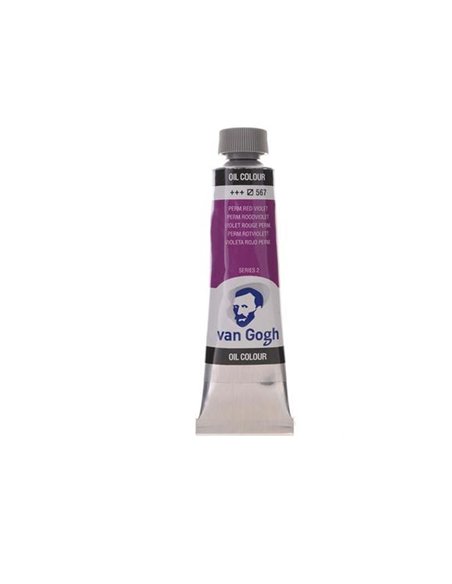 Talens van gogh χρώμα λαδιού 567 permanent red violet 20ml