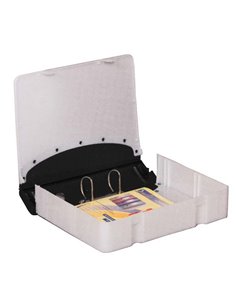 Κλασέρ-κουτί αρχειοθέτ. PP μαύρο Υ36x28x7,5εκ.