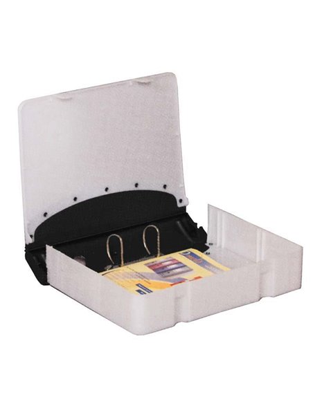 Κλασέρ-κουτί αρχειοθέτ. PP μαύρο Υ36x28x7,5εκ.