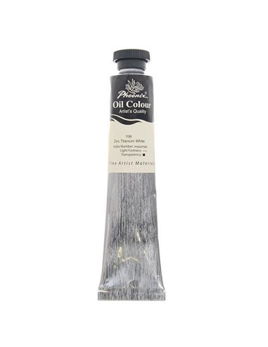 Phoenix χρώμα λαδιού 106 zinc titanium white, σωληνάριο 50ml