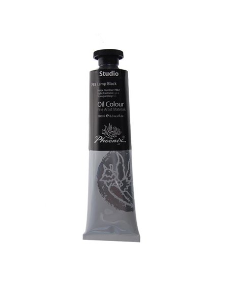 Phoenix χρώμα λαδιού lamp black 200ml