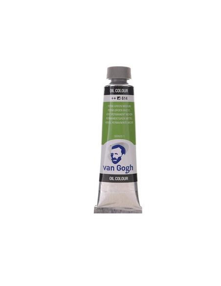 Talens van gogh χρώμα λαδιού 614 permanent green medium 20ml