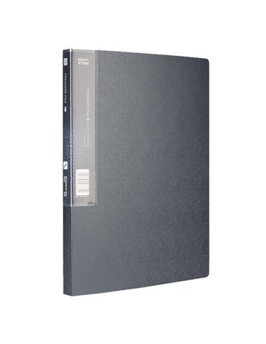 Comix ντοσιέ σκούρο γκρι με πιάστρα, 23,5x30.7 εκ.