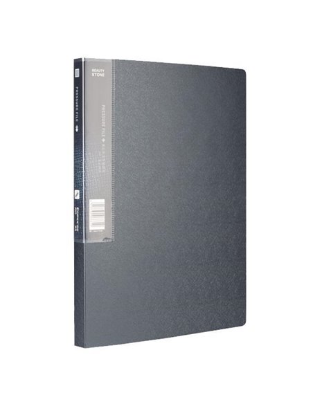 Comix ντοσιέ σκούρο γκρι με πιάστρα, 23,5x30.7 εκ.