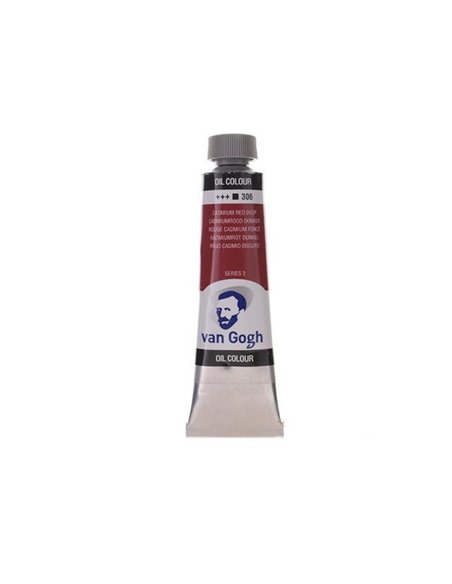 Talens van gogh χρώμα λαδιού 306 cadmium red deep 20ml