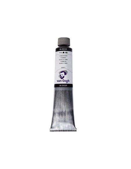 Talens van gogh χρώμα λαδιού 105 titanium white 200ml