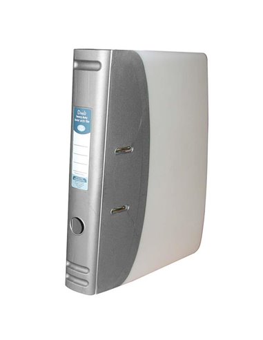 Κλασέρ PP με 2 κρίκους Α4 3/32 ασημί μεταλλικό