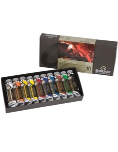 Talens Rembrandt σετ 10 χρώματα λαδίου των 15ml
