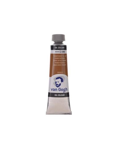 Talens van gogh χρώμα λαδιού 265 transparent oxide yellow 20ml