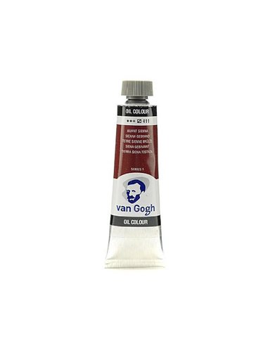 Talens van gogh χρώμα λαδιού 411 burnt sienna 20ml