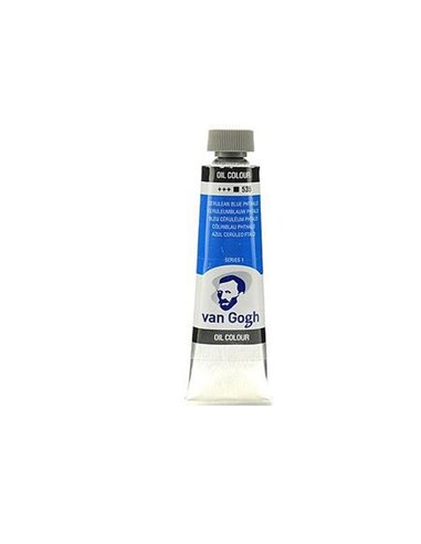 Talens van gogh χρώματα λαδιού 60ml (535-Cerulean Blue Phthalo)