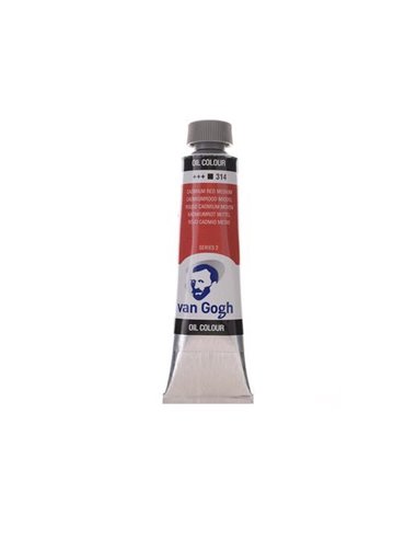 Talens van gogh χρώμα λαδιού 314 cadmium red medium 20ml