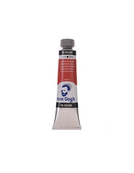 Talens van gogh χρώμα λαδιού 314 cadmium red medium 20ml