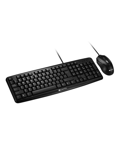 Canyon - Classic Wired Combo Set - Keyboard, Mouse GREEK - CNE-CSET1