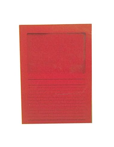 Ντοσιέ τύπου Γ κόκκινο με παράθυρο Υ31x22εκ.