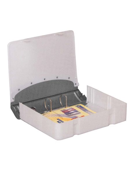 Κλασέρ-κουτί αρχειοθέτ. PP ασημί Υ36x28x7,5εκ.