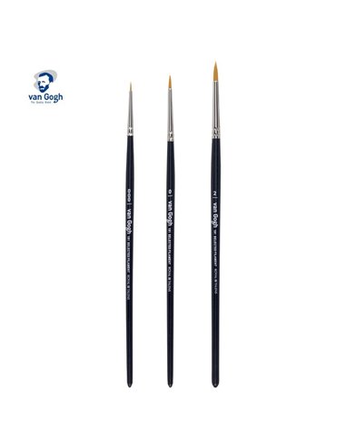 Talens van gogh σετ 3 πινέλα water colour Νο. 000,0,2