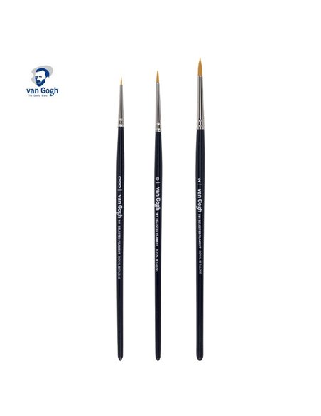 Talens van gogh σετ 3 πινέλα water colour Νο. 000,0,2