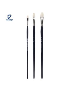 Talens van gogh σετ 3 πινέλα πλακέ φυσική τρίχα Νο 8,12,16