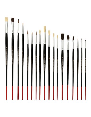Πινέλα ζωγραφικής σετ 15 τεμαχίων