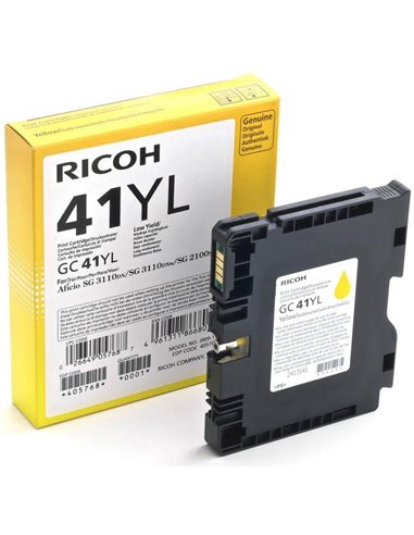 Gel Color Laser Ricoh GLGC41YL 405768 Yellow 600 Pgs