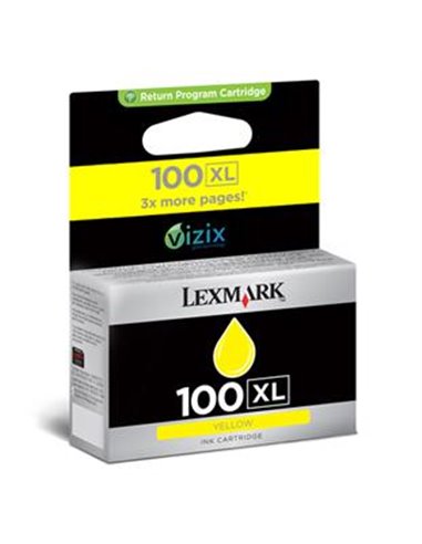 No 100XL Ink Lexmark 14N1071 Yellow - 600Pgs