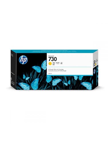 HP 730 300-ml Yellow DesignJet Ink Cartridge